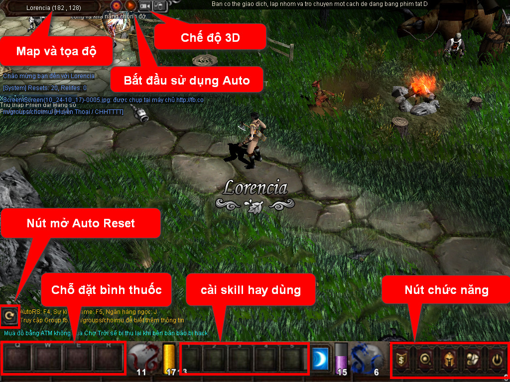 Chức năng chính của Game MU An Việt Chức năng chính của Game MU An Việt